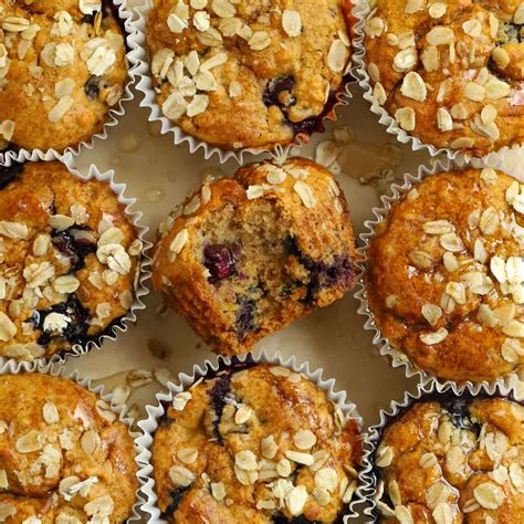 Healthy Breakfast Muffins Blueberry And Oat
