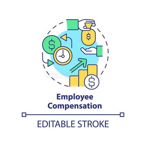 Employee Compensation Concept Icon Stock Vector Illustration Of