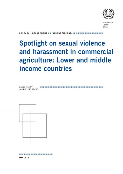 Spotlight On Sexual Violence And Harassment In Commercial Agriculture