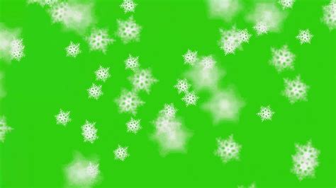 Snowflakes Falling Animation On Green Screen 4k Loop Youtube