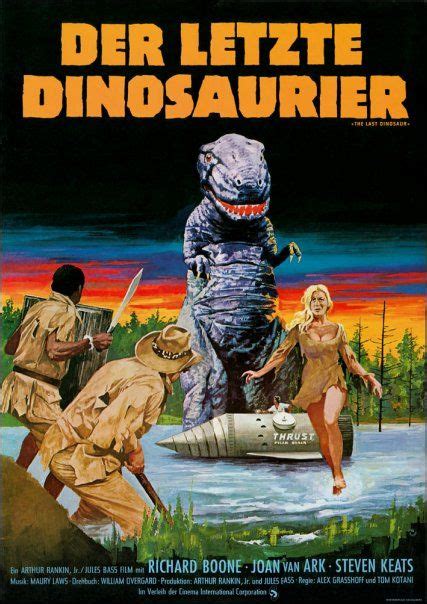 The Last Dinosaur German Dinosaur Movie Posters Vintage Vintage