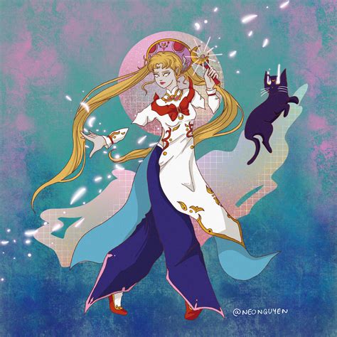 Sailor Moon In Traditional Vietnamese Outfit To Celebrate Mid Autumn