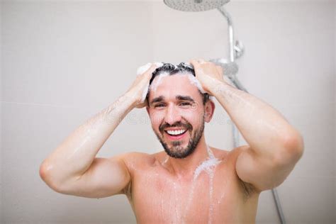 Men S Morning Stock Photo Image Of Cleaning Body Care