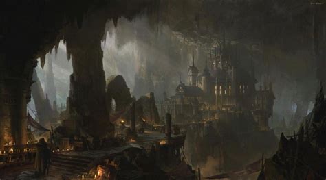 Image Result For Cave Tree Art Dark City Fantasy
