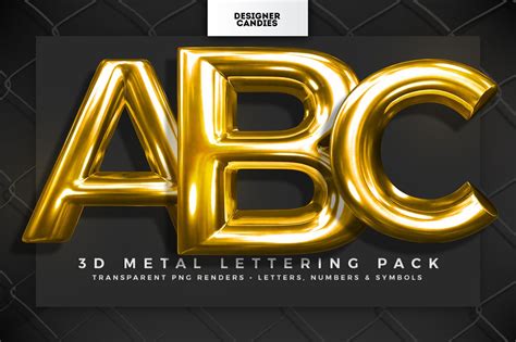 3d Metalic Gold Retro Font Alphabet Az Svg File