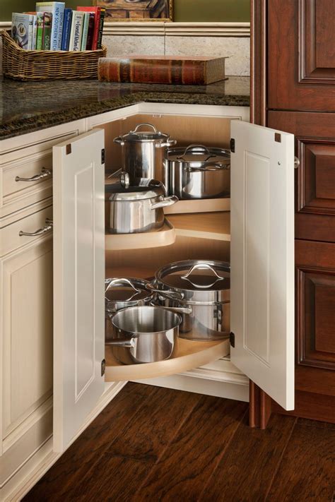 Corner cabinets present a unique challenge for organization since they aren't a perfect square or rectangle. Kitchen Cabinet Storage Ideas | Closet Organizing, Long ...