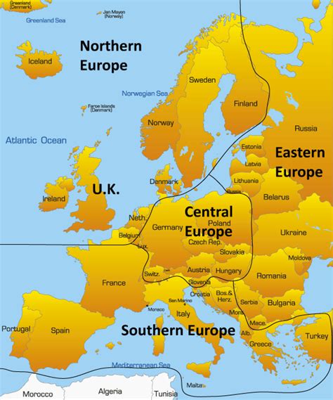 Map Of Northern European Countries