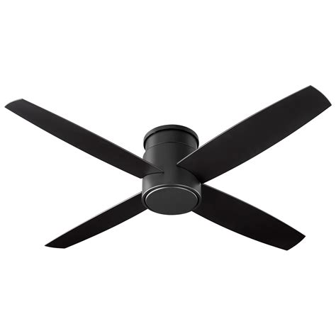 Flush Mount Ceiling Fan With Remote No Light Mount Hugger Oslo