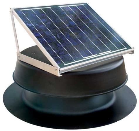 Solar Attic Fan 10 Watt Black Solar Attic Fan With Thermal Switch