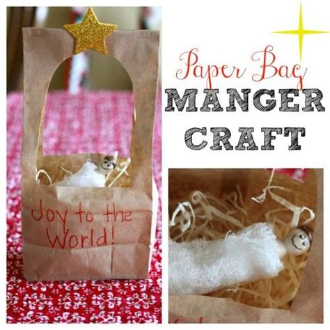 I Can Teach My Child Paper Bag Manger Craft Preschool Christmas