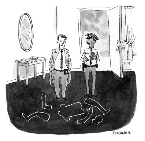 “crime Scene” Caption Contest Commentary With Lawrence Wood Cartoon