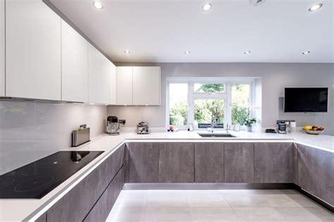 A white scandinavian kitchen is spruced. 79. Bushey, Hertfordshire | Modern kitchen design, Kitchen ...