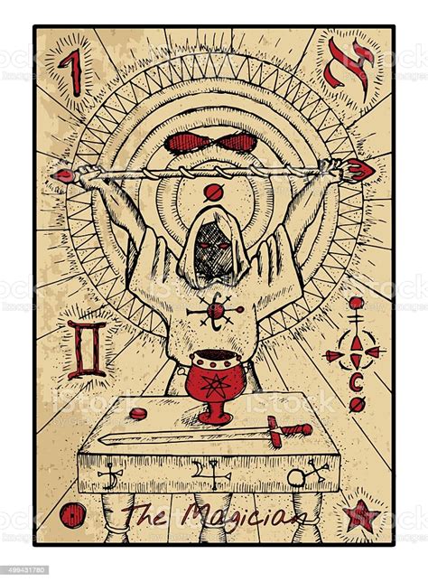 Find the best local magicians with bark.com for free! The Magician The Tarot Card In Color Stock Illustration - Download Image Now - iStock