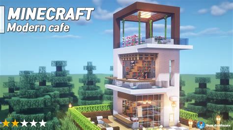 Minecraft building inc september 29, 2014. Minecraft : Modern Cafe house / interior l How to build ...