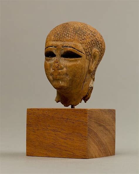 head of a female figure from the tomb of khety middle kingdom the