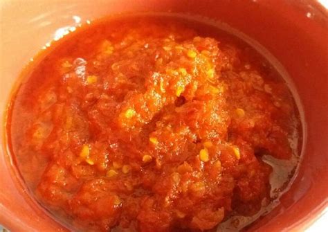 ~ 250 gram cabe merah besar ~ 2 buah tomat ukuran. Resep Sambal Balado khas Padang oleh Amy Astika - Cookpad