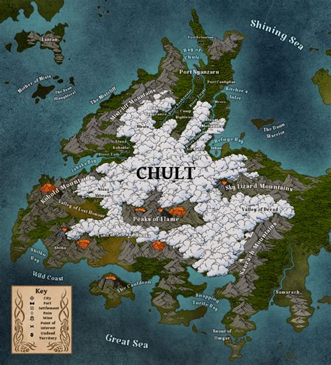 Chult Map For Upcoming Tomb Of Annihilation Campaign Wish Us Luck