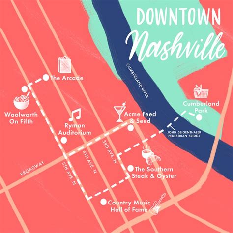 The Best Walking Routes In Downtown Nashville