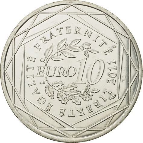 France 10 Euro Silver Coin Regions Of France French Guiana 2011