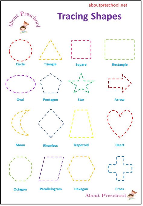 Trace Your Way To Learning Shapes With These Printable Shape Tracing