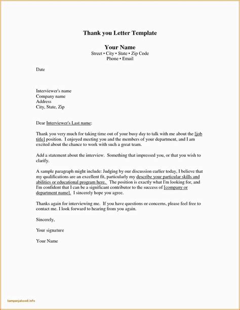 Also find links to other interview resources. Download New Thanks Letter after Job Interview # ...