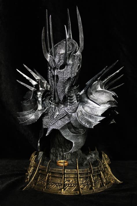 Lord Of The Rings Statue Sauron Bust Etsy Uk