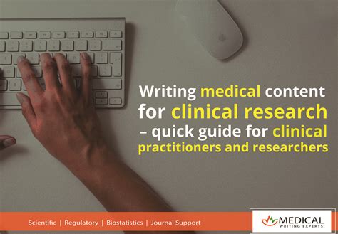 Writing Medical Content For Clinical Research Quick Guide For Clinical