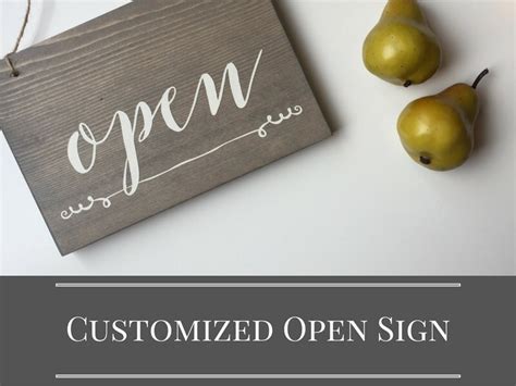 Customizable Open And Closed Sign Storefront Sign Studio