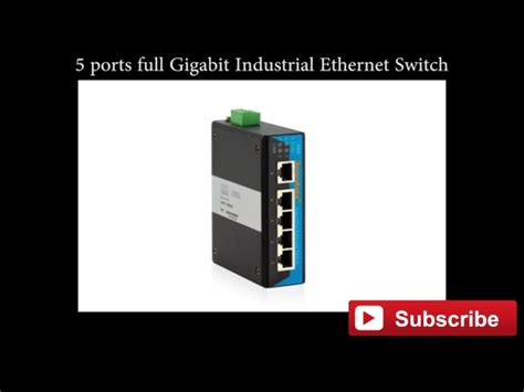 Industrial Unmanaged Din Rail Switches 5 Port Industrial Ethernet