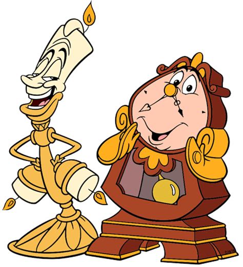 Cogsworth as a human again. Lumiere and Cogsworth Clip Art | Disney Clip Art Galore