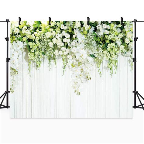 Buy Riyidecor Wedding Flowers Backdrop Bridal Floral Wall 10wx8h Feet