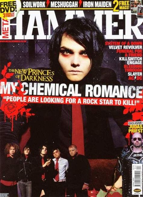 My Chemical Romance On The Cover Of Hammer Magazine My Chemical