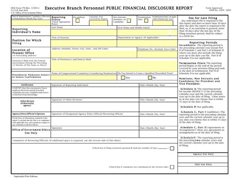 Oge Form 278 ≡ Fill Out Printable Pdf Forms Online