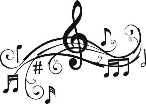 Music Notes Clipart Black And White Free Clipartix