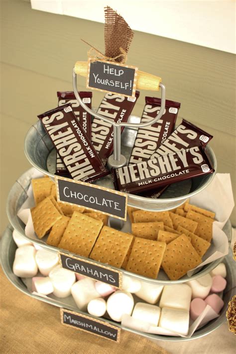 Smores Party Serving Tray Dessert Party Smores Party Dessert Table