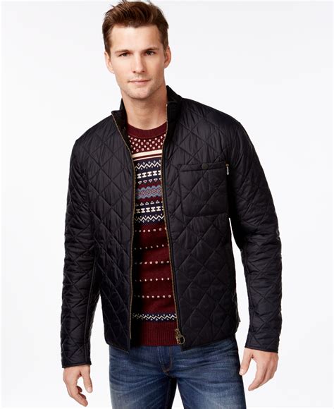 Barbour Axle Quilted Jacket In Black For Men Lyst