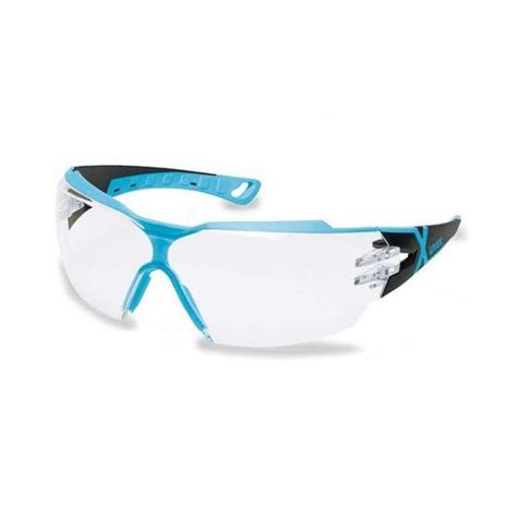 uvex pheos cx2 black and light blue safety glasses takealot