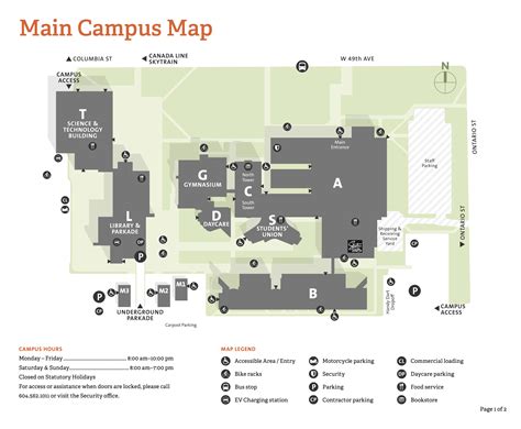 Langara Campus And Facilities Campus Maps