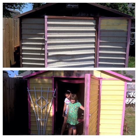 We Turned An Old Shed Into A Playhouse Outdoor Play Outdoor Spaces