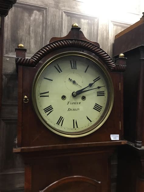 Lot 1153 A 19th Century Irish Longcase Clock