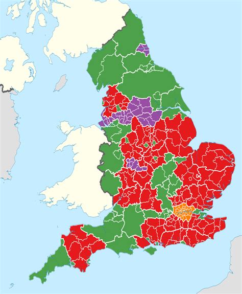 Districts Of England