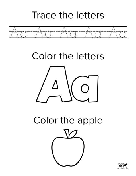 Letter A Worksheets Printable