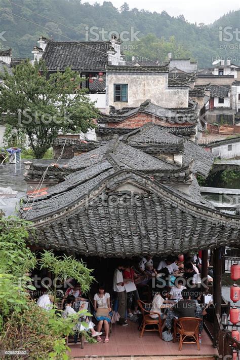 Chinese Ancient Village Likeng In Wuyuan County China Stock Photo