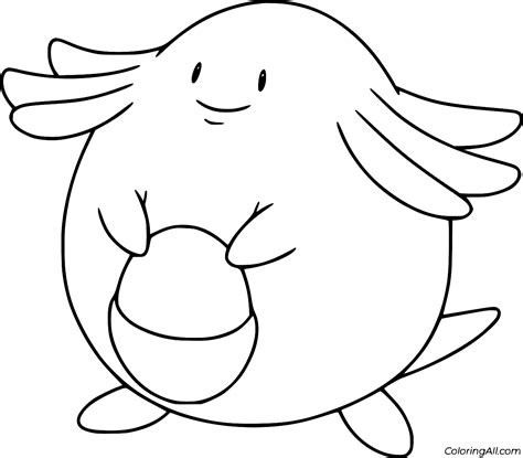 Chansey Coloring Page Coloringall