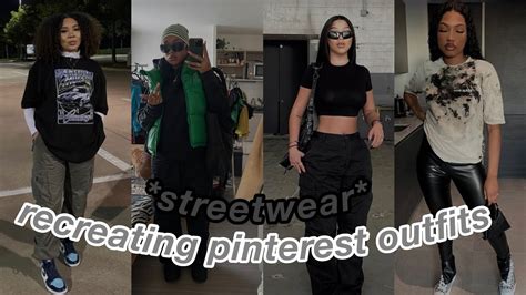 Recreating Pinterest Outfits Streetwear Outfit Ideas Shae Galore Youtube
