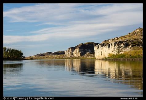 Picturephoto White Cliffs Of Sandstone On River Edge Upper Missouri