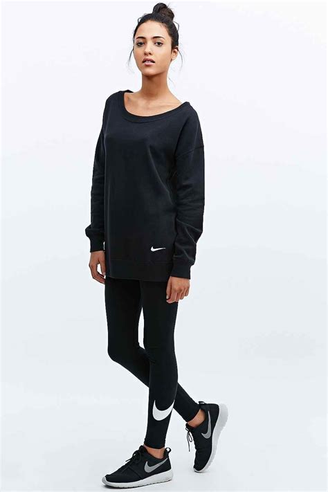 Nike Club Boyfriend Sweatshirt In Black Sport Chic Style Sport Chic