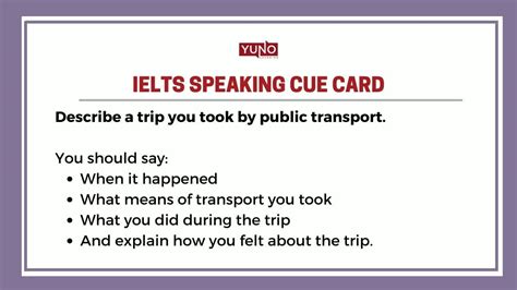 Ielts Speaking Task Cue Card Question With Sample Answer On Trip And