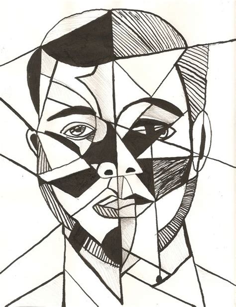Cubist Self Portrait Picasso Cubism Paintings Cubist Drawing Cubist