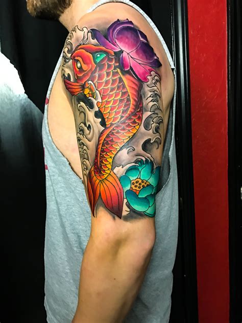 Coy Fish Tattoo Mike Evans Tattoo Japanese Tattoo Koi Dragon Tattoo